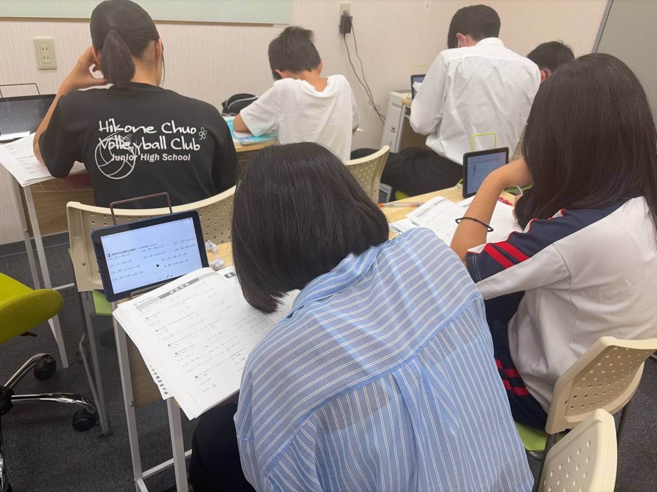 期末テストに向けて対策中|櫻見塾【彦根市の個別指導塾】